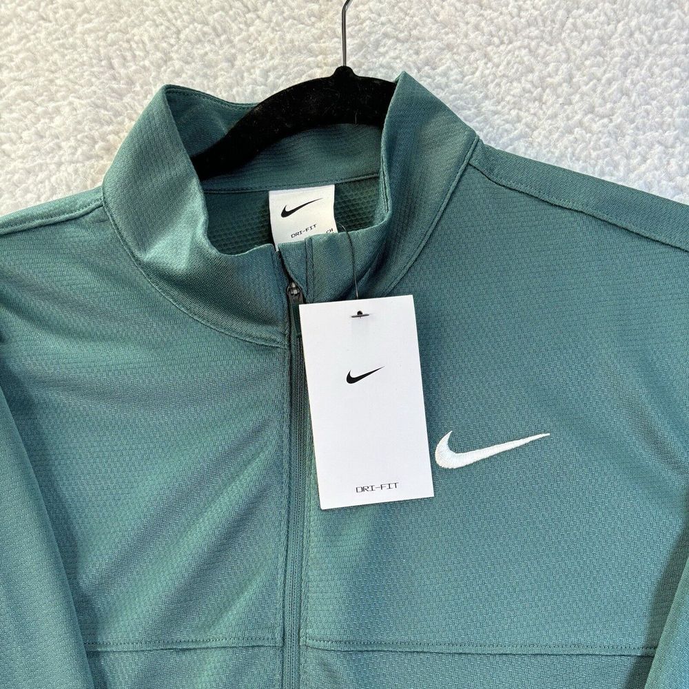 NWT Nike Swoosh Running Jacket Mens Size S 1/4 Zip Dark Green Pullover